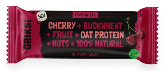 Ķiršu PROTEĪNA griķu batoniņš