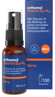 ORTHOMOL Vitamīni D3 un K2 20ml apelsīnu/piparmētru (sprejs)