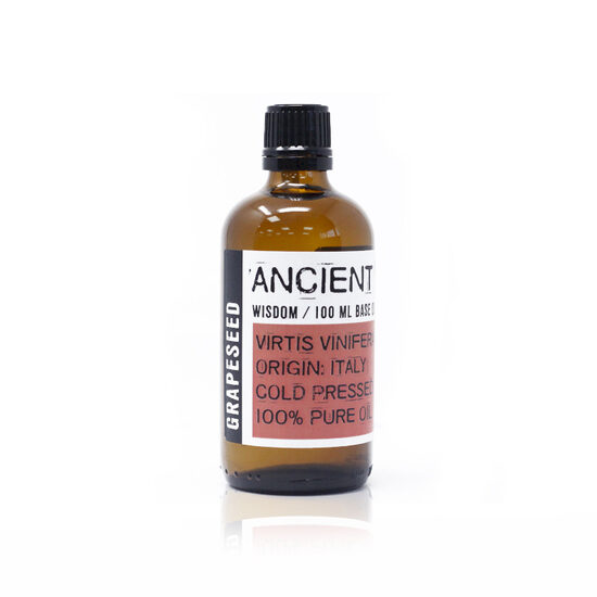 Vīnogu kauliņu eļļa (Grapeseed Oil) – 100 ml | Auksti spiesta, 100% dabīga
